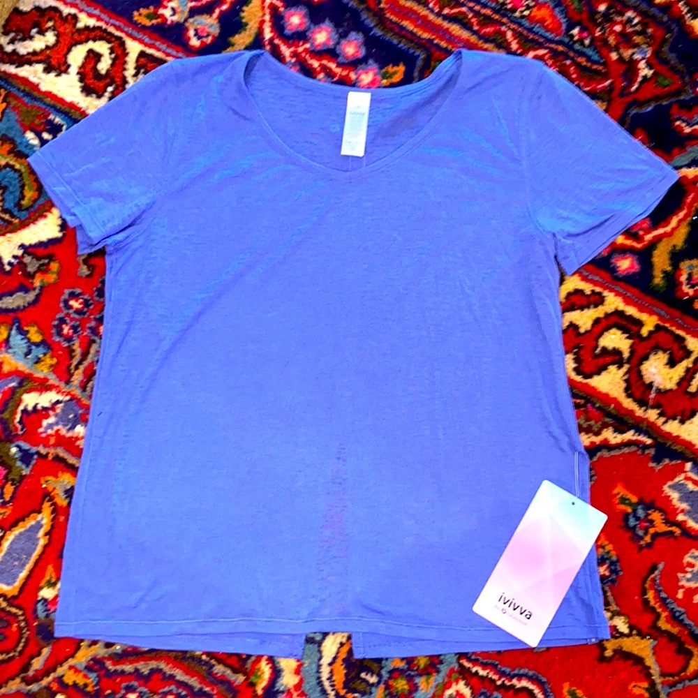 NWT IVIVVA Lululemon Knot Stopping Tee Gurls Sz 12